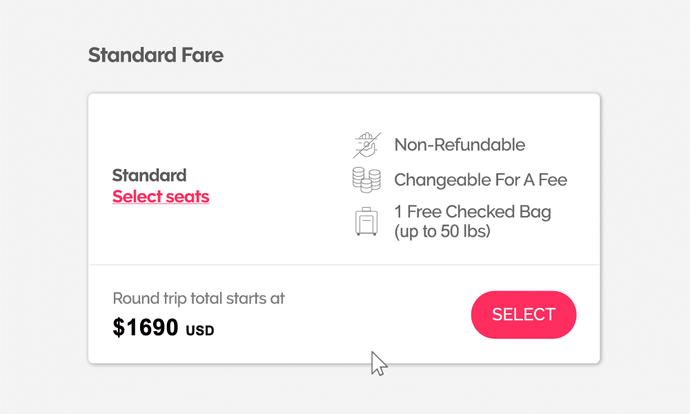 Corporate travel booking
