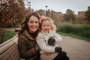 Travel Manager Bianca with her daughter in Montreal