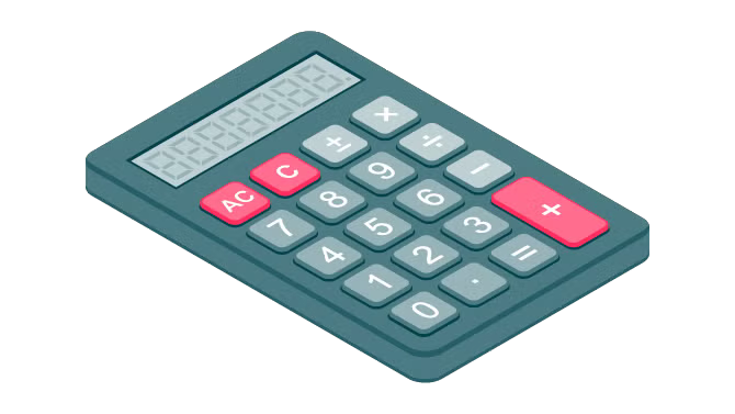 Illustration of a calculator representing the importance of a SME business toolkit. 