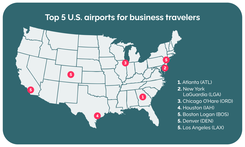 best us airport 2025 map