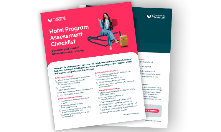 hotel program optimization checklist mockup