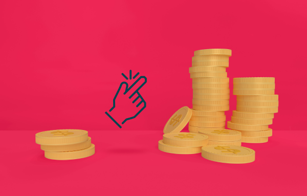 stacks of coins