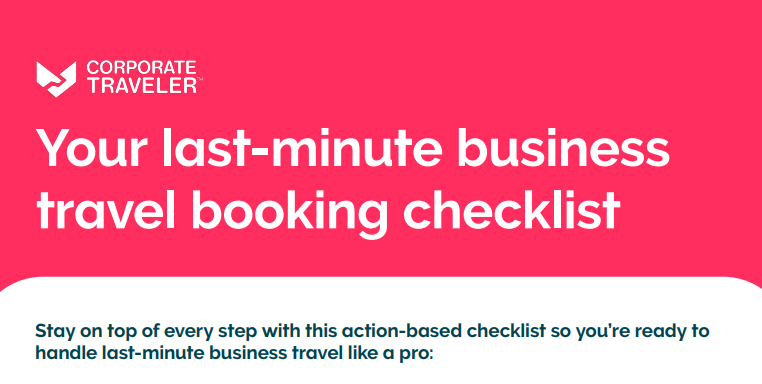 business travel checklist