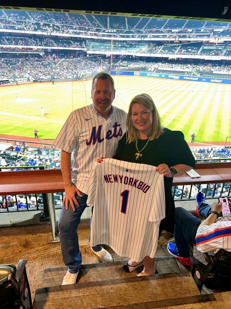 team at mets game